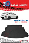 Honda Civic Hb 2016 Ve Sonrası 3D Bagaj Havuzu Bizymo