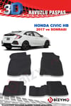 Honda Civic Hb 2016 Ve Sonrası 3D Paspas Takımı Bizymo