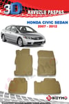 Honda Civic Sedan 2007-2012 3D Bej Paspas Takımı Bizymo