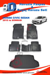 Honda Civic Sedan 2016 Ve Sonrası Paspas Ve Bagaj Havuzu Seti