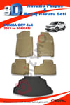 Honda Crv Suv 2013-2018 Bej Paspas ve Bagaj Havuzu Seti
