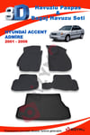 Hyundai Accent Admire 2001-2006 Paspas Ve Bagaj Havuzu Seti