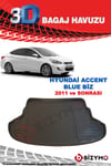 Hyundai Accent Blue Biz 2011 Ve Sonrası 3D Bagaj Havuzu Bizymo