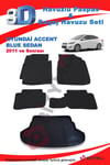 Hyundai Accent Blue Sedan 2011 Ve Sonrası Paspas Ve Bagaj Havuzu Seti