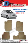 Hyundai Accent Era Sedan 2006-2016 3D Bej Paspas Takımı Bizymo