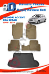 Hyundai Accent Era Sedan 2006-2016 Bej Paspas ve Bagaj Havuzu Seti