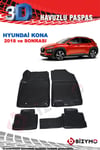 Hyundai Kona 2018 Ve Sonrası 3D Havuzlu Paspas Takımı Bizymo