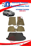 Hyundai Tucson 2005-2014 Bej Havuzlu Paspas ve Bagaj Seti Bizymo