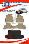 Hyundai Tucson 2015 Ve Sonrası Bej Paspas ve Bagaj Havuzu Seti