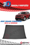 Jeep Grand Cherokee 2014 Ve Sonrası 3D Bagaj Havuzu Bizymo