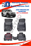 Jeep Wrangler Rubicon 2017 ve Sonrası 3D Havuzlu Paspas Bizymo