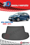 Kia Ceed Sw 2009-2011 3D Bagaj Havuzu Bizymo