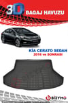 Kia Cerato Sedan 2016 Ve Sonrası 3D Bagaj Havuzu Bizymo