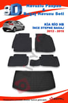 Kia Rio Hb İnce Stepne 2012-2016 Paspas ve Bagaj Havuzu Seti