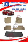 Kia Rio Hb İnce Stepne Bej Havuzlu Paspas ve Bagaj Seti Bizymo