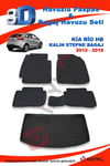 Kia Rio Hb Kalın Stepne 2012-2016 Paspas ve Bagaj Havuzu Seti