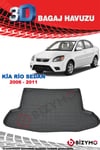 Kia Rio Sedan 2006-2011 3D Bagaj Havuzu Bizymo