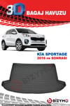 Kia Sportage 2016 Ve Sonrası 3D Bagaj Havuzu Bizymo