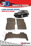 Land Rover Range Rover Sport 2005-2012 Bej 3D Havuzlu Paspas Takımı Bizymo
