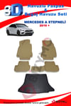 Mercedes A Serisi 2019+ Stepneli Bej Havuzlu Paspas ve Bagaj Seti Bizymo