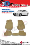 Mercedes A serisi Sedan 2019+ 3D Havuzlu Bej Paspas Takımı Bizymo