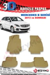 Mercedes B Serisi Hb 2013 Ve Sonrası 3D Bej Paspas Takımı Bizymo