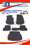Mercedes C Serisi W204 Sedan Plastik 2007-2013 Paspas ve Bagaj Havuzu Seti