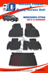 Mercedes Citan 2013 ve Sonrası Paspas ve Bagaj Havuzu Seti