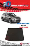 Mercedes ML W164 Suv 2006-2009 3D Bagaj Havuzu Bizymo