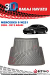 Mercedes S Serisi W221 2006-2013 3D Bagaj Havuzu Bizymo