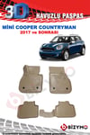 Mini Cooper Countryman 2017+ Bej 3D Havuzlu Paspas Takımı Bizymo