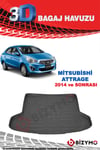 Mitsubishi Attrage Sedan 2014 Ve Sonrası 3D Bagaj Havuzu Bizymo