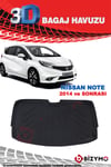 Nissan Note 2014 Ve Sonrası 3D Bagaj Havuzu Bizymo