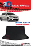 Nissan Pulsar 2016 ve Sonrası 3D Bagaj Havuzu Bizymo
