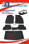 Nissan Qashqai Alt 2014 Ve Sonrası Paspas ve Bagaj Havuzu Seti