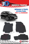 Nissan X-Trail 5 Koltuk 2017 Ve Sonrası 3D Paspas Takımı Bizymo