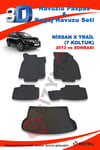 Nissan X Trail 7 Koltuk Suv 2013 Ve Sonrası Paspas Ve Bagaj Havuzu Seti