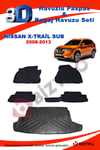 Nissan X-Trail Suv 2008-2013 Havuzlu Paspas ve Bagaj Seti Bizymo
