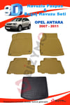 Opel Antara 2006+ 3D Havuzlu Bej Paspas ve Bagaj Havuzu Bizymo