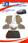 Opel Astra H Hb 2004-2015 Bej Paspas ve Bagaj Havuzu Seti