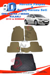 Opel Astra J Sedan Kulaklı 2019+ Bej Havuzlu Paspas ve Bagaj Seti Bizymo