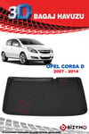 Opel Corsa E 2015 Ve Sonrası 3D Bagaj Havuzu Bizymo