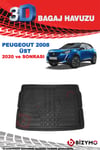 Peugeot 2008 2020+ Üst 3D Bagaj Havuzu Bizymo