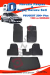 Peugeot 206 + Plus 1999+ 3D Havuzlu Paspas ve Bagaj Havuzu Bizymo