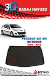 Peugeot 207 Sw Outdoor 2008-2012 3D Bagaj Havuzu Bizymo