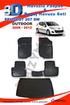 Peugeot 207 Sw Outdoor 2008-2012 Havuzlu Paspas ve Bagaj Seti Bizymo