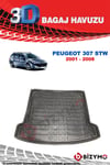 Peugeot 307 Stw Sw 2001-2008 3D Bagaj Havuzu Bizymo