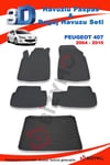 Peugeot 407 2004-2010 Paspas Ve Bagaj Havuzu Seti