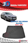 Peugeot 508 Sedan Allure 2010-2018 3D Bagaj Havuzu Bizymo