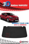 Renault Clio 4 Hb 2012 Ve Sonrası 3D Bagaj Havuzu Bizymo